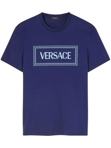 Футболка с логотипом Versace, синий