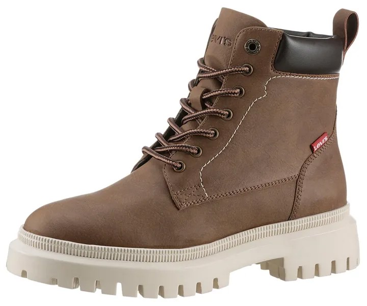 Ботинки LEVIS  Lace-Up Ankle Boots, цвет Brown/Dark brown