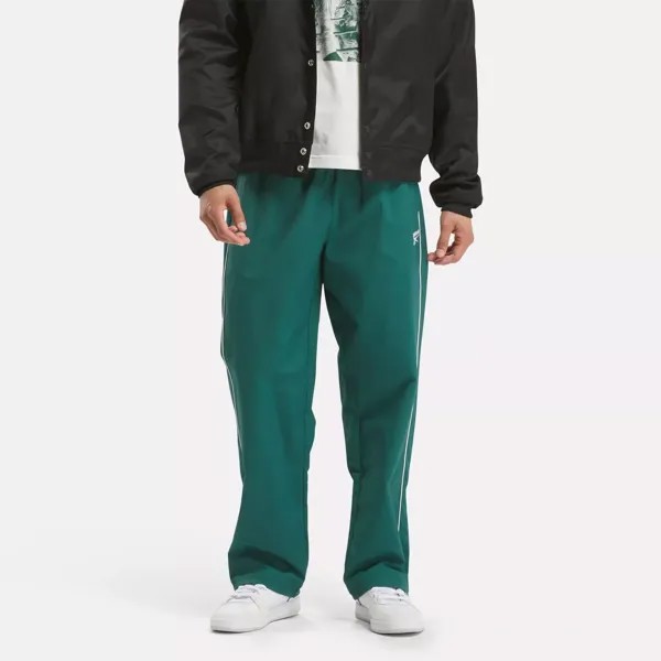 Тканые брюки Team Tradition Reebok, зеленый