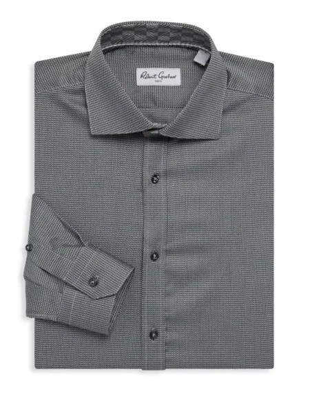 Классическая рубашка Joy с узором Robert Graham, серый