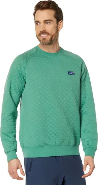 Толстовка Quilted Crew Neck Regular L.L.Bean, цвет Clover