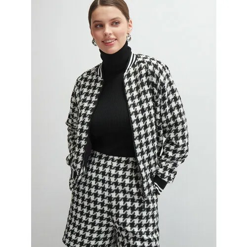 Пиджак Vittoria Vicci, размер XS, черный, белый