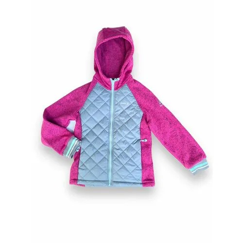 Куртка Kamik NIKYTA демисезонная, средней длины, размер 128, розовый, голубой
