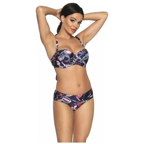Плавки бразильяна Ava Lingerie, размер XL, синий