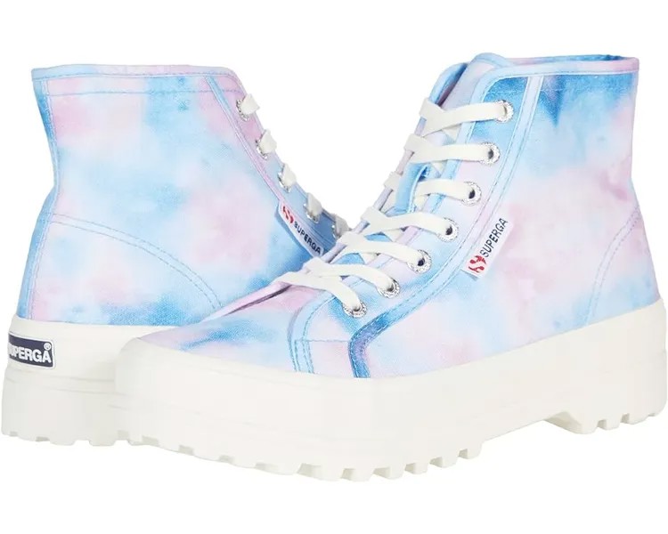 Кроссовки Superga 2341 - Alpina Print, цвет Blue/Pink Tie-Dye