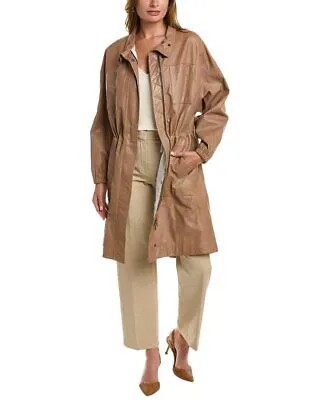 Кожаная куртка Brunello Cucinelli женская 42