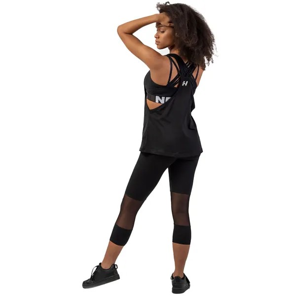 Спортивный топ Nebbia Sleeveless Loose Cross Back Feeling Good 419, черный