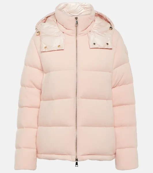 Пуховик arimi из шерсти и кашемира Moncler, розовый