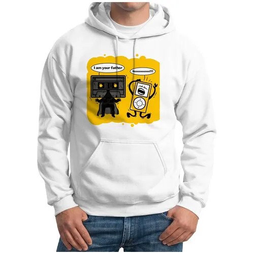 Худи CoolPodarok, размер 48, белый