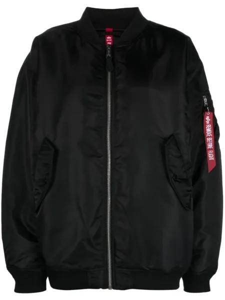 Alpha Industries бомбер Ma-1 Core, черный
