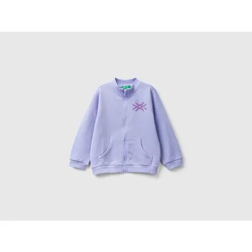 Толстовка UNITED COLORS OF BENETTON, размер 82 (1Y), фиолетовый