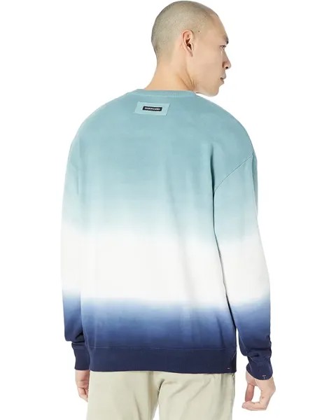 Толстовка Scotch & Soda Tie-Dye Felpa Crew Neck Sweatshirt, синий