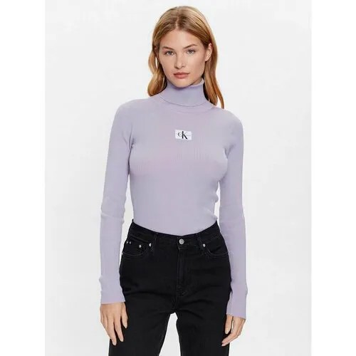 Водолазка Calvin Klein Jeans, размер XXS [INT], фиолетовый