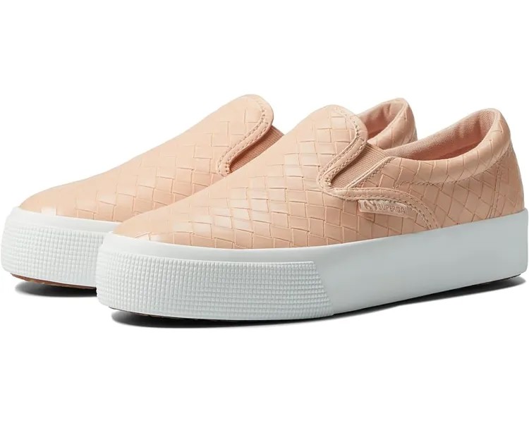 Кроссовки Superga 2306 Slip-On Woven Faux Leather, цвет Light Pink