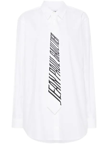 Jean Paul Gaultier рубашка с завязками, белый