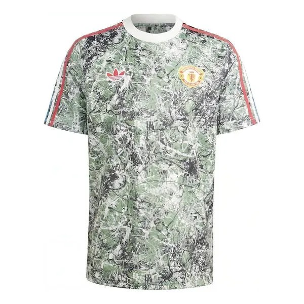Футболка manchester united stone roses originals icon джерси asia sizing Adidas, мульитколор