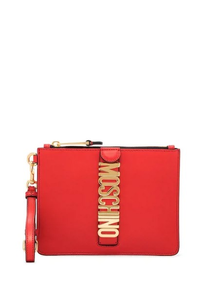 Moschino клатч с логотипом