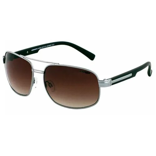 Солнцезащитные очки Exenza, коричневый, серебряный