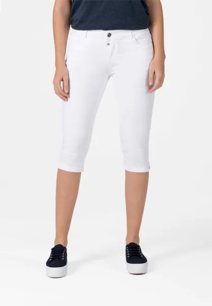 Шорты Timezone Capri Denim Jeans Kurze Bermuda Tight AleenaTZ 3/4, белый