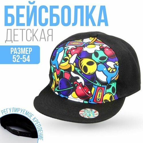 Бейсболка , размер 52;54, мультиколор