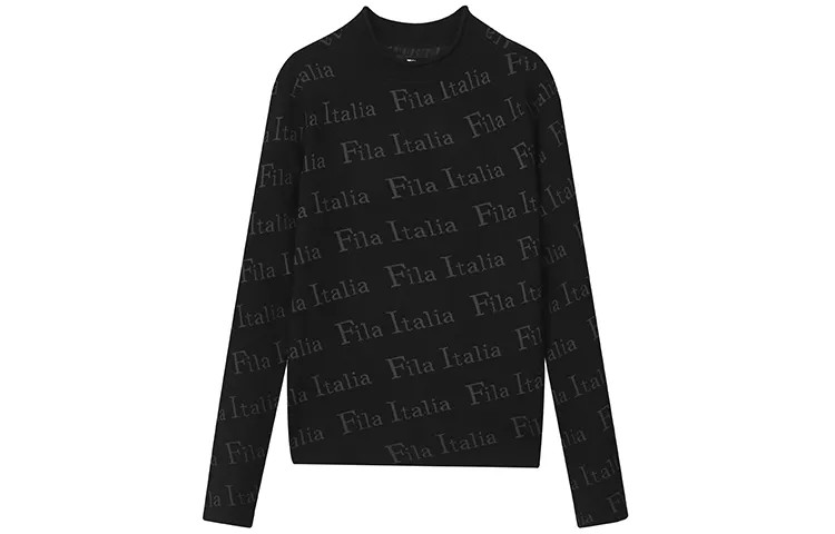 Свитер женский, черный как смоль Fila