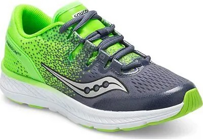 Кроссовки Saucony Kids Freedom ISO, серый/слизень, 1 м, Little Kid, США