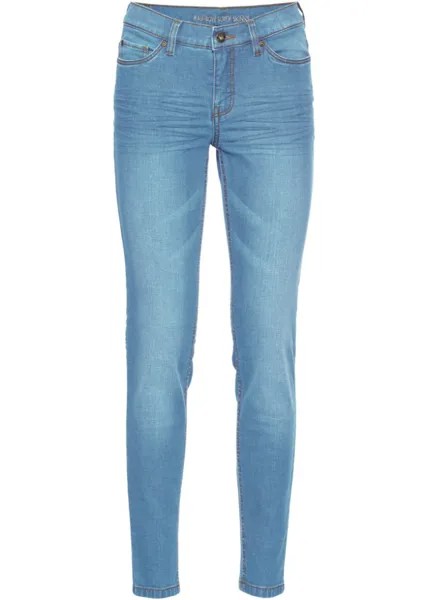 Укороченные суперузкие джинсы Rainbow, голубой