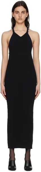 Черное хлопковое платье-миди Dion Lee