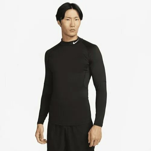 Термобелье верх NIKE Pro Dri-FIT Fitness Mock, размер 2XL, черный
