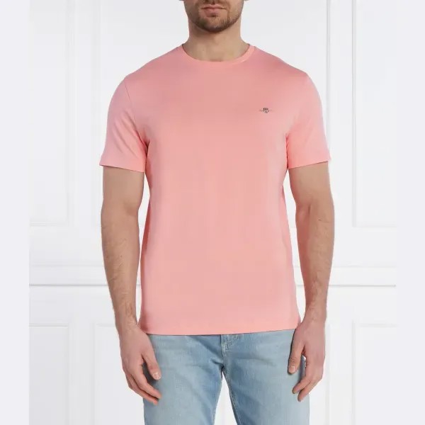 Футболка стандартного кроя со щитом Gant, розовый