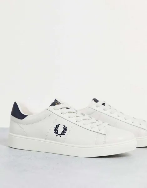 Белые кожаные кроссовки Fred Perry Spencer