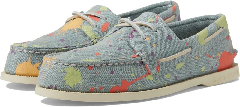 Топсайдеры Authentic Original 2-Eye Pride Sperry, цвет Blue Multi