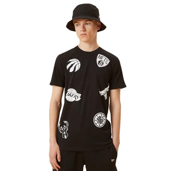 Футболка New Era T-Shirt Nba Multi Team, черный