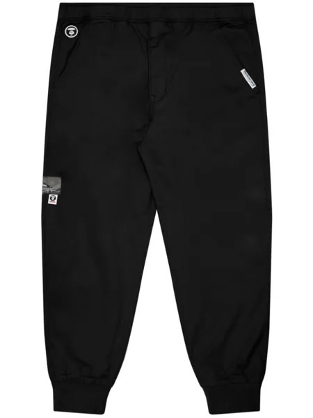 Спортивные брюки с логотипом AAPE BY *A BATHING APE, черный