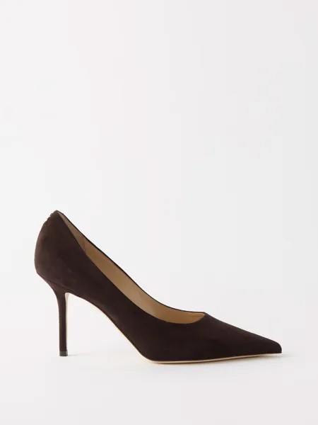 Замшевые туфли love 85 Jimmy Choo, коричневый