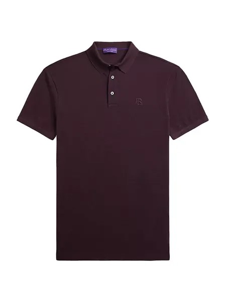 Шерстяная рубашка-поло Ralph Lauren Purple Label, цвет burgundy