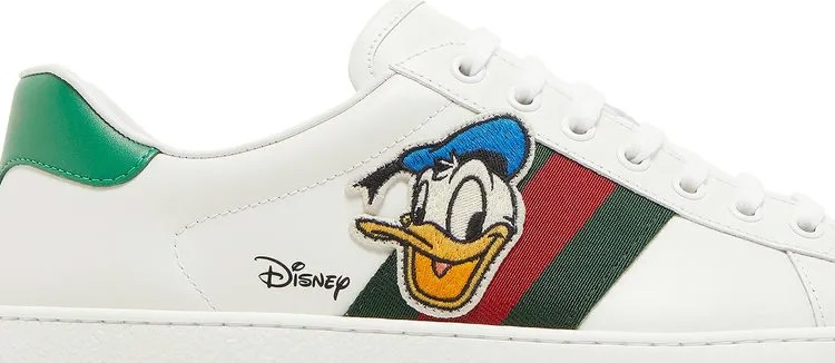 Кроссовки Disney x Gucci Ace Donald Duck Patch, белый