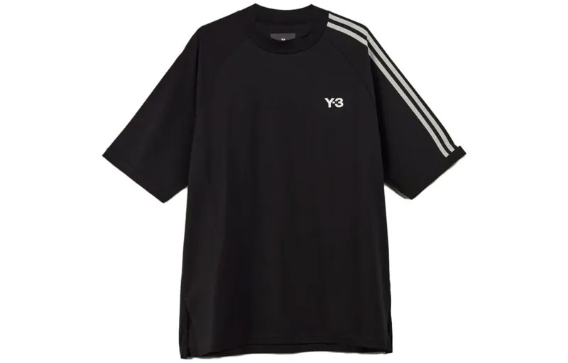 Футболка из хлопка с логотипом Y-3, черный