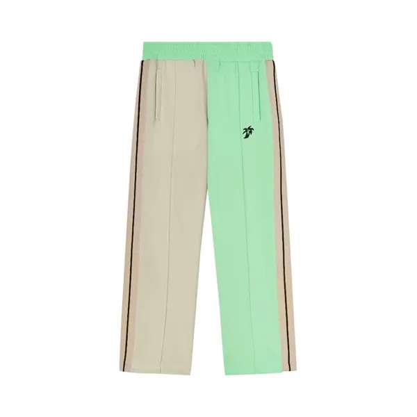 Спортивные брюки с цветными блоками Palm Angels Hunter, светло-зеленые