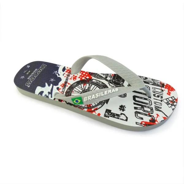 Шлепанцы Brasileras Printed 20 Custom, серый