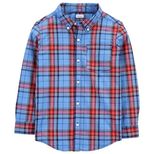 Рубашка Carter's размер 8, blue/red