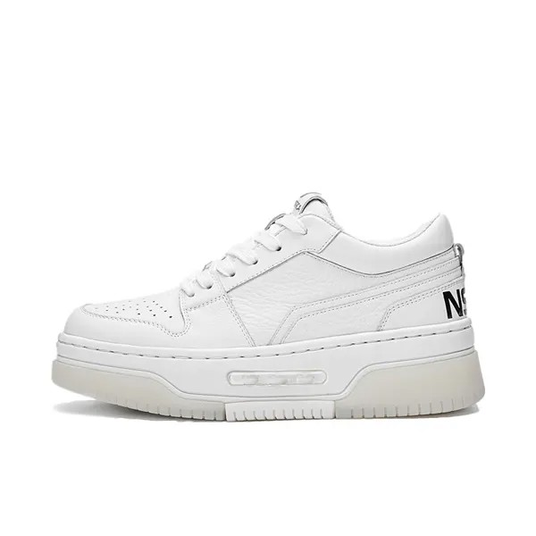 Кроссовки Nautica Skateboarding Shoes Women's Low-top White, белый