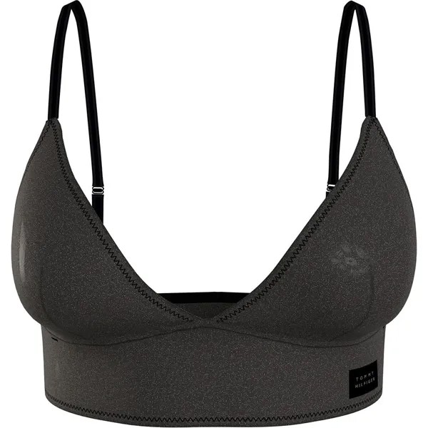 Бюстгальтер Tommy Hilfiger Logo Lace Triangle Bra, черный