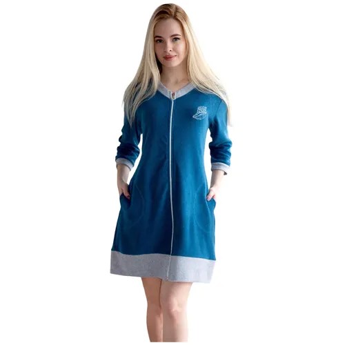 Халат  Lika Dress, размер 52, синий