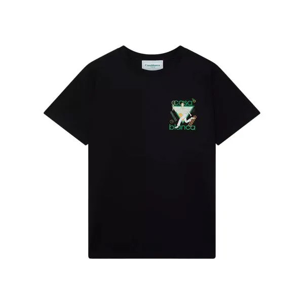 Футболка t-shirt mit grafischem print black black Casablanca, черный