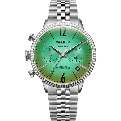 Наручные часы Welder Часы наручные женские WELDER WWRC647, Кварцевые, 38 мм, серебряный