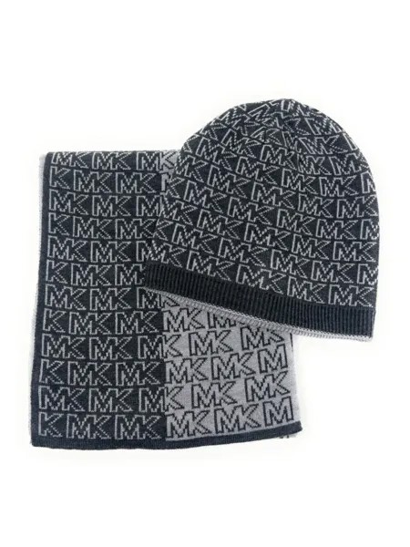Комплект (шапка бини + шарф) женский Michael Kors 539485C серый, One Size