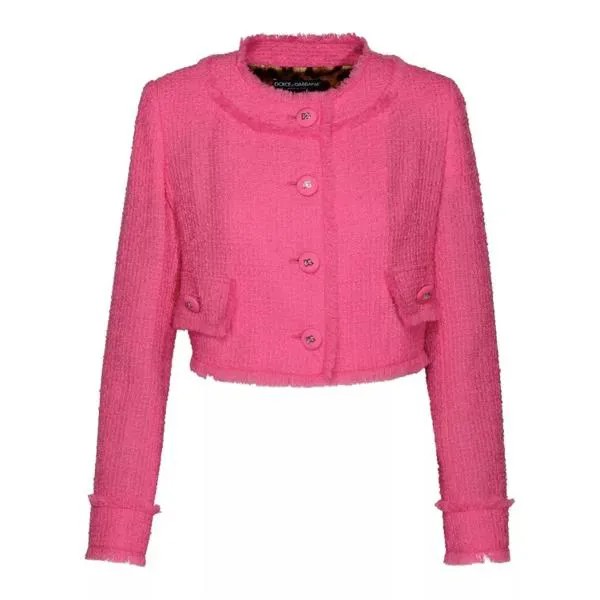 Куртка wool jacket Dolce&Gabbana, розовый
