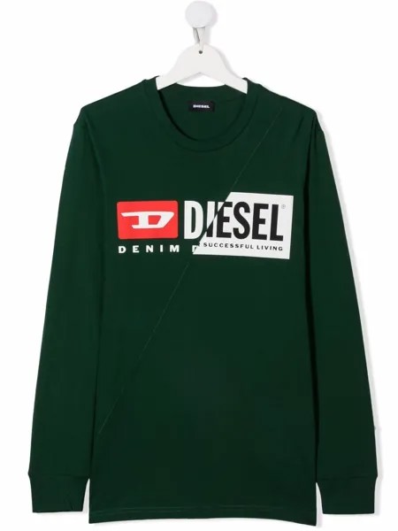 Diesel Kids футболка с длинными рукавами и логотипом