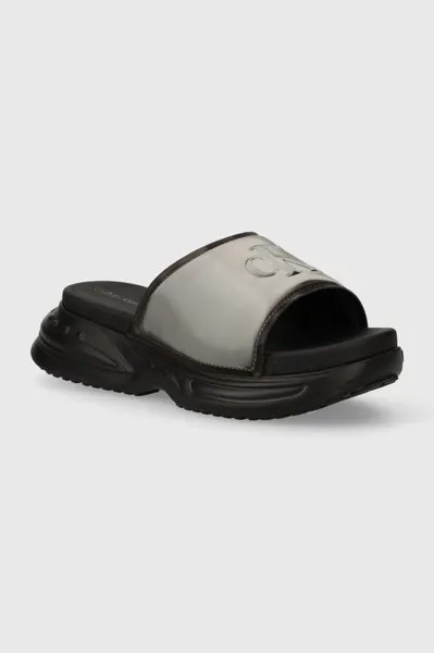 Шлепанцы Chunky Comf Slide Mg Mr Met Calvin Klein Jeans, черный